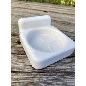 Vintage Salvaged White Porcelain Cup Tumbler holder for Bathroom